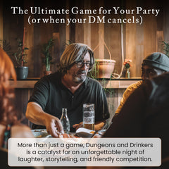 FREEZE FORMS Dungeons & Drinkers lore cards highlight trivia for true fans.