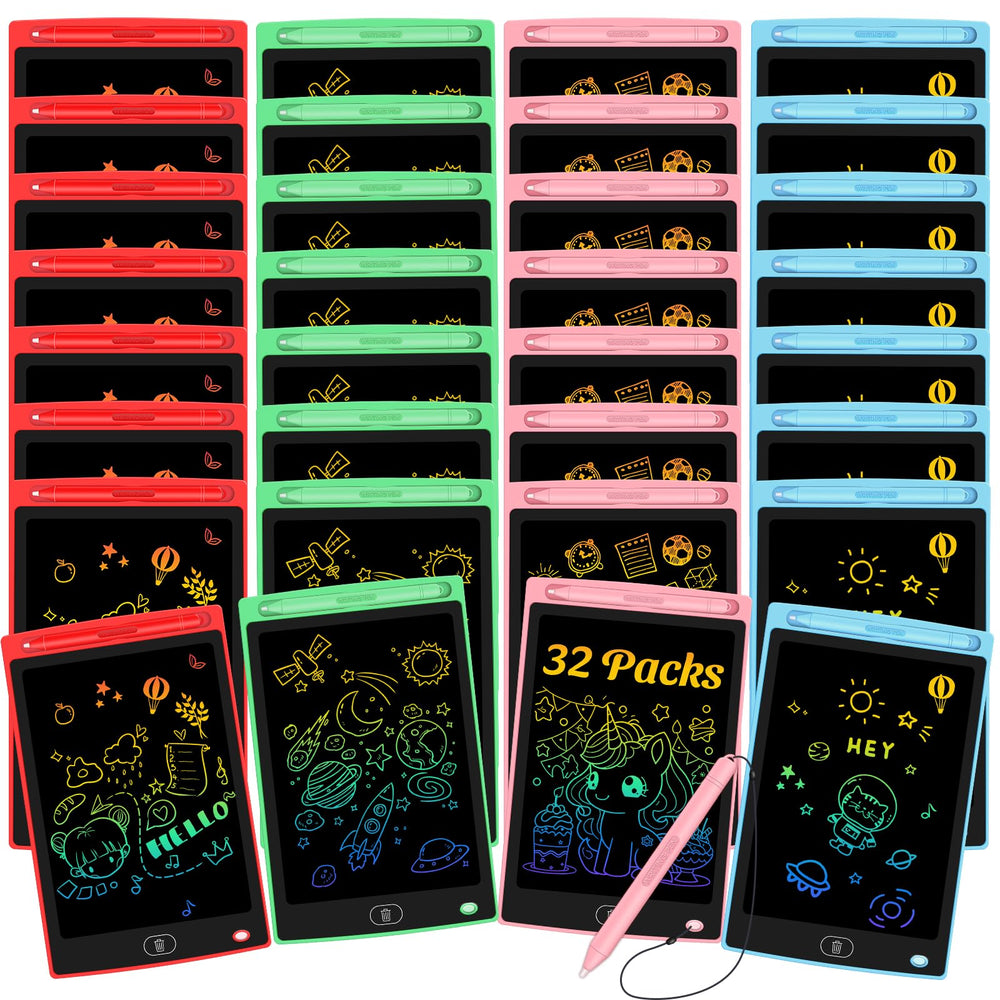 Frelswon 32-pack LCD tablet blue screen for mess-free doodling anywhere