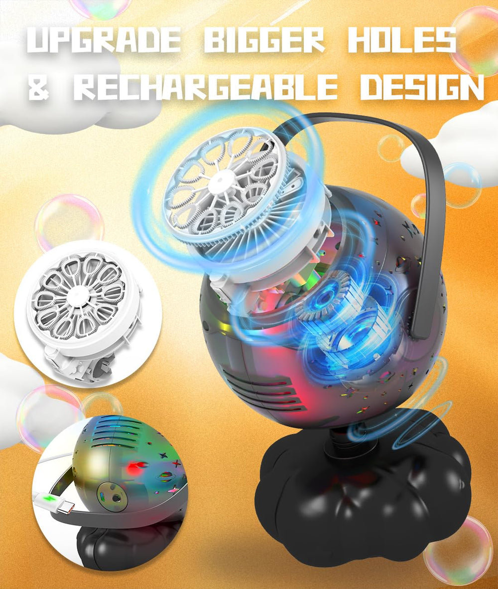 FREQUENT BUBBLES spill-proof design prevents leaks during parties and outdoor adventures