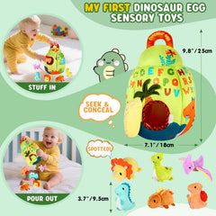 FREYBLI dinosaur egg toy features a squeaker for playful discovery