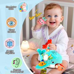 FREYBLI Ocean Adventure Crinkle textures provide soothing sounds on squeezes.
