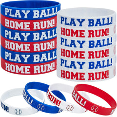 Frienda baseball bracelet blue, soft silicone wristband for daily workouts.
