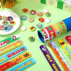 Frienda reading incentive badge pins for classroom events