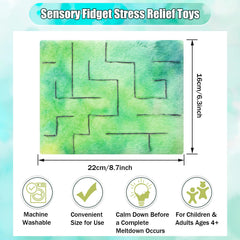 Frienda sensory mats provide quiet, tactile play for concentration.