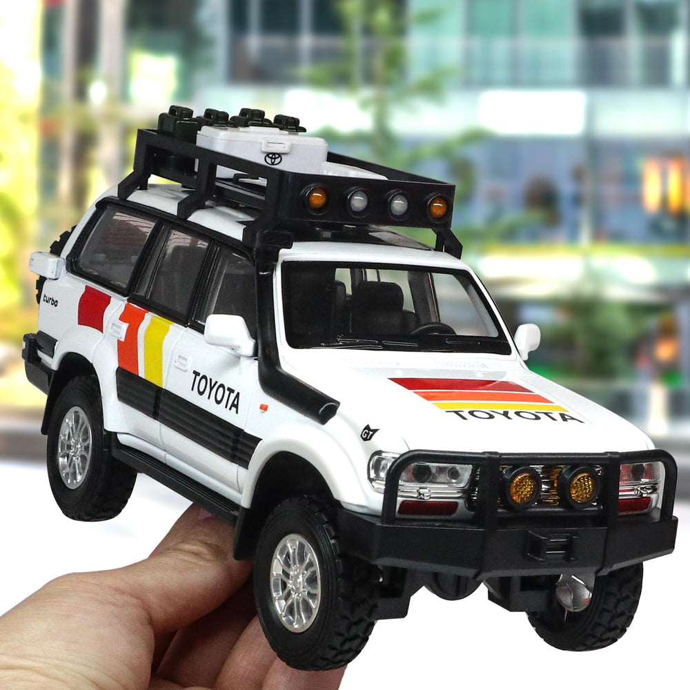 FRJV LC80 with removable roof rack sparks creative play