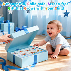 FROM ONE gift-ready puzzle ideal for birthdays or baby showers.