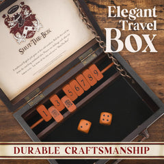 Front Porch Classics Circa Shut the Box with tiles and dice for unplugged entertainment