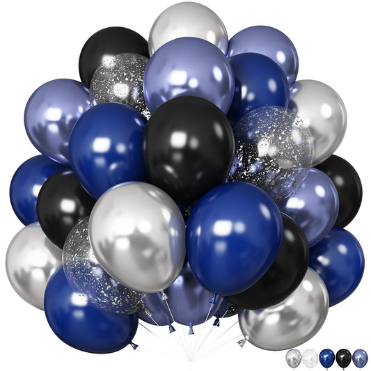 Froova 12in dark blue balloons for graduation dΓ©cor and bold accents.