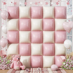 Froova Pink Cream Square Balloon wall backdrop for chic events