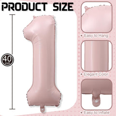 Froova premium Mylar balloon in dusty pink, durable surface for long-lasting decor