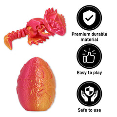 FRVTJS eco-friendly PLA dinosaur egg offers safe, durable toy material.