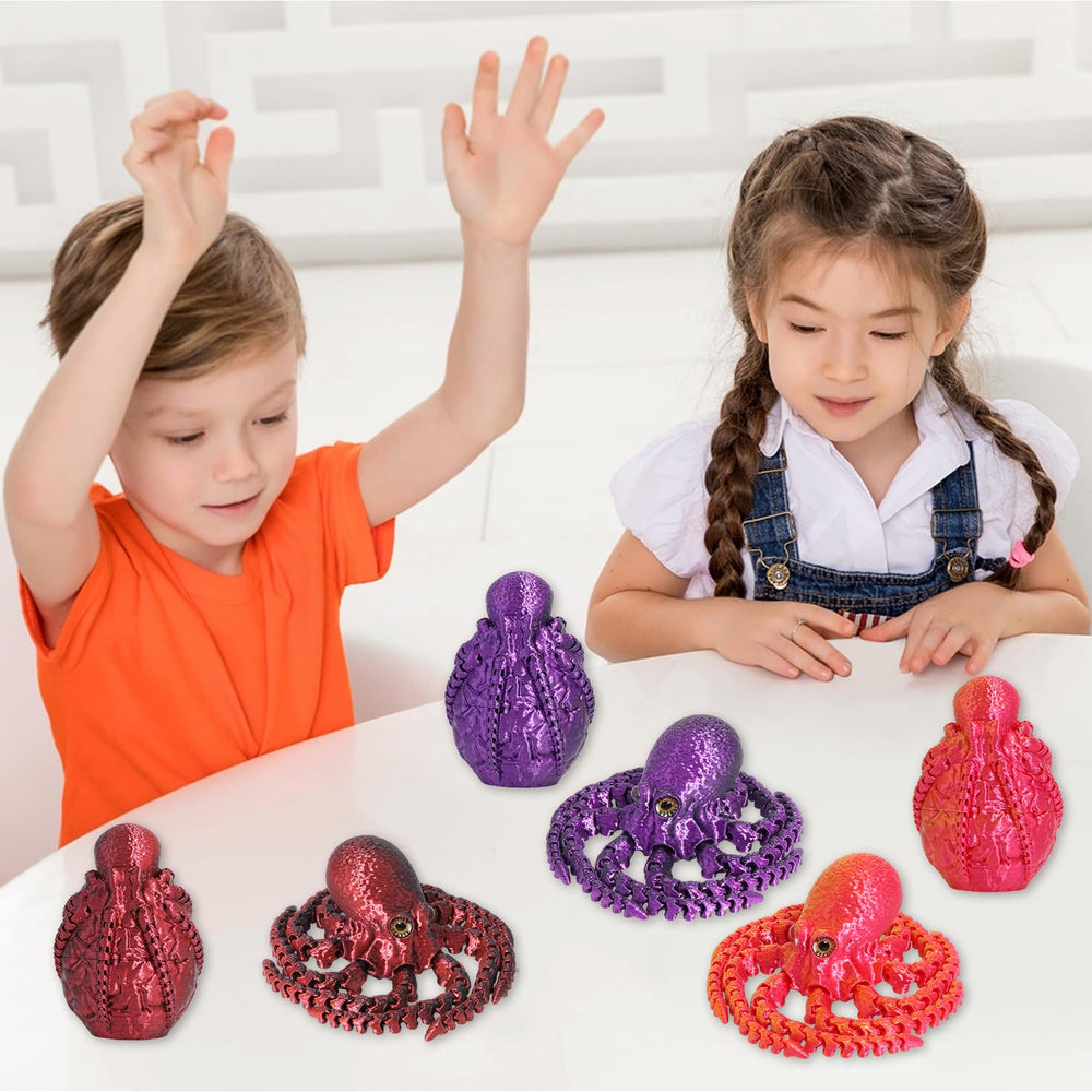FRVTJS octopus inside egg, movable joints encourage poseable play.