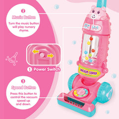 FS Kids Vacuum Toy realistic-design offers authentic look-and-feel to boost role-play