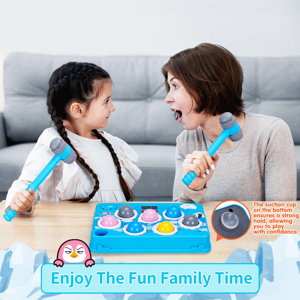 FS Pound-A-Penguin colorful balls spark color recognition during rhythm play