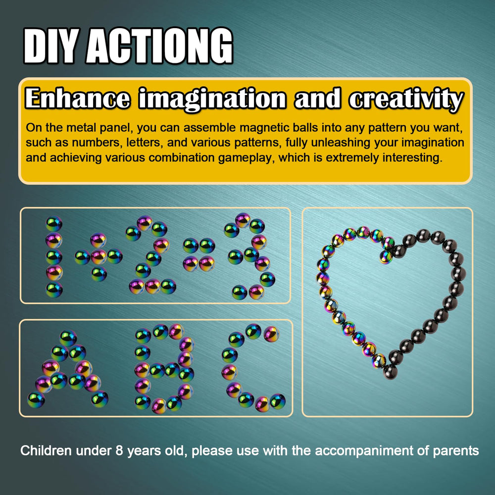 FSFHSJ magnet stones balls assembled into shapes, showcasing creative play possibilities