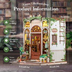Fsolis Book Nook Kit, beginner-friendly 196-piece set for DIY enthusiasts.