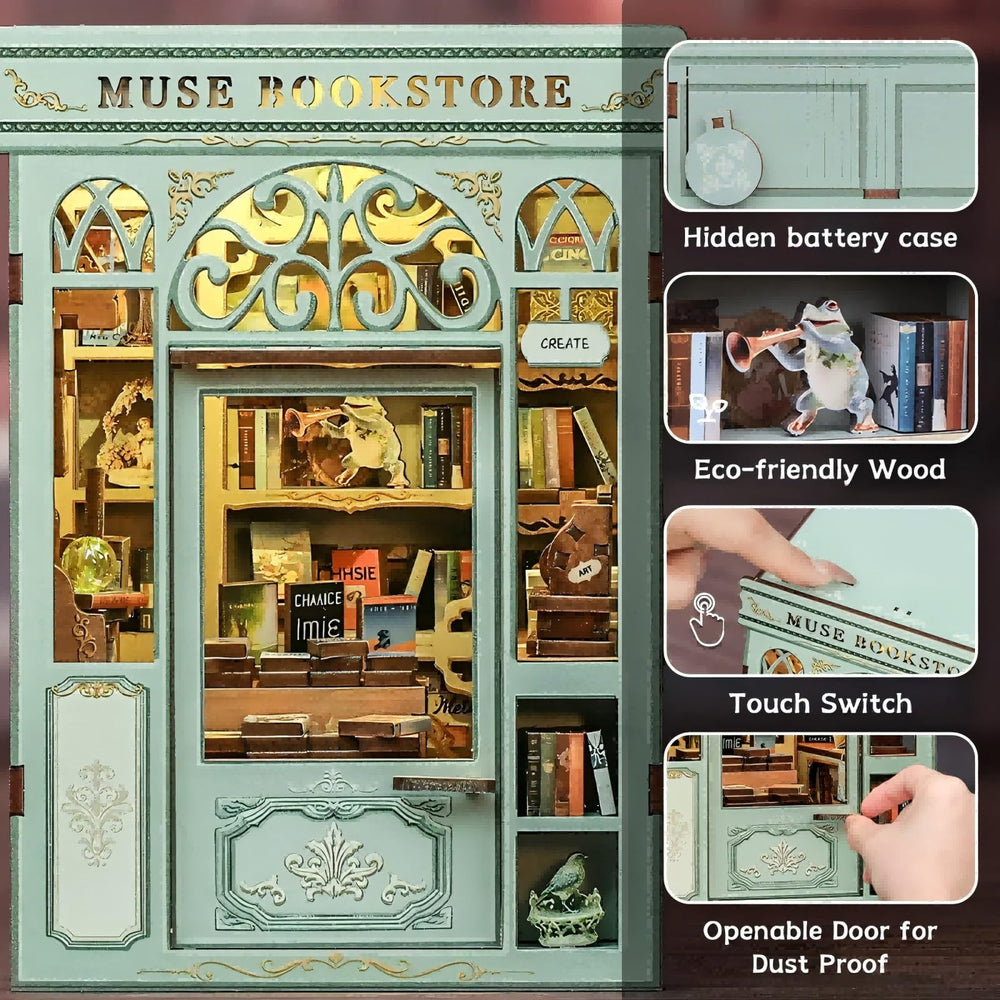 Fsolis Book Nook Kit assembly for beginners supporting a mindful craft project