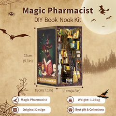 Fsolis Book Nook Kit dust cover protects the finished scene.