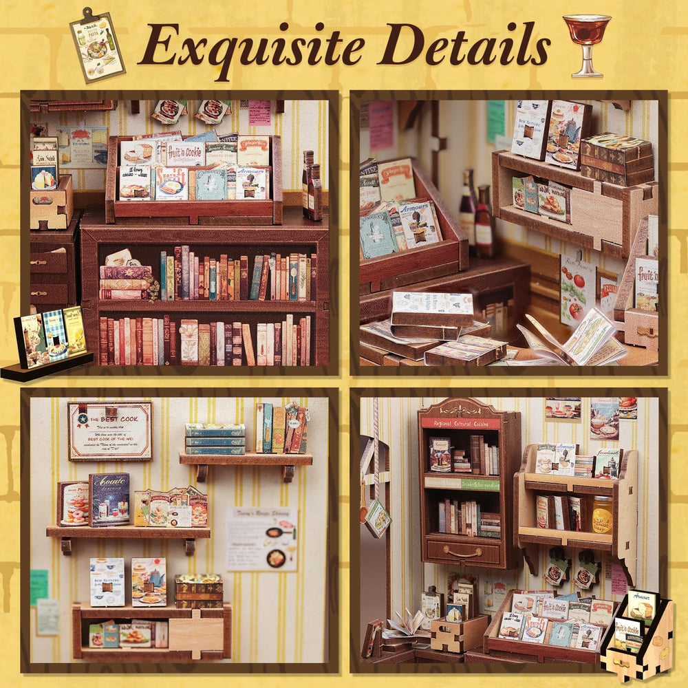 Fsolis Book Nook Kit instruction guide assists beginners