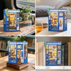 Fsolis Book Nook Kit shelf scene ideal for desk display