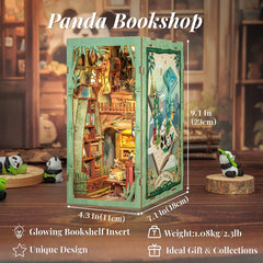 Fsolis Book Nook wooden laser-cut pieces for easy assembly