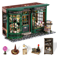 Fsolis DIY mini dollhouse kit unboxed with detailed components for creative relaxation.