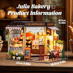 Fsolis Julia Bakery shelves with desserts interior, perfect for hobby display