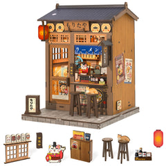 Fsolis Morita-Ya Ramen booknook front view enhances bookshelf charm