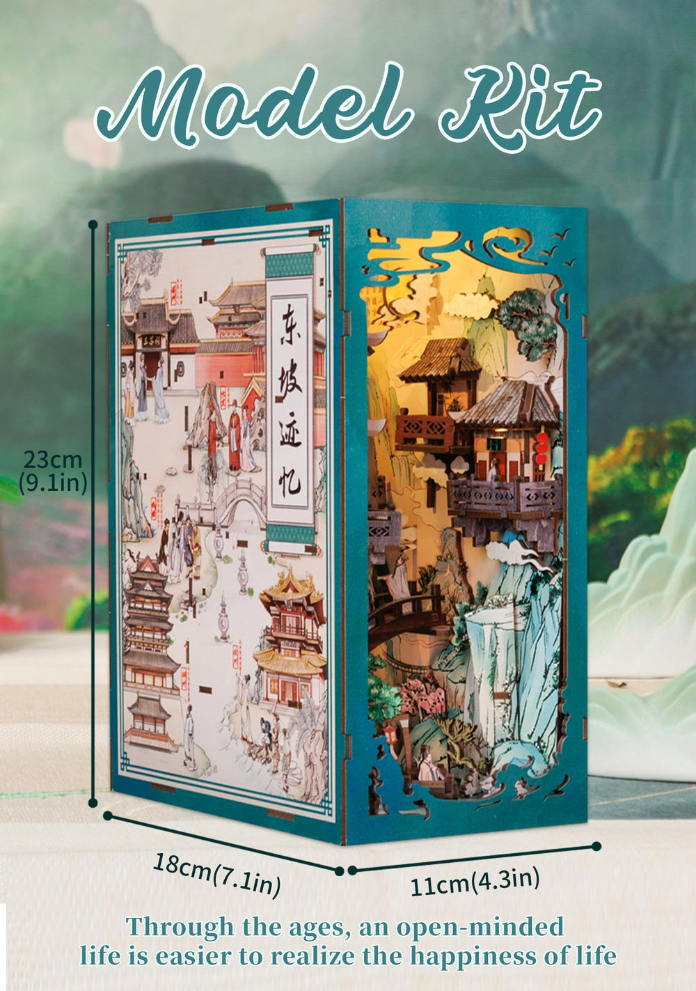 Fsolis Book Nook Kit wooden pieces show laser-cut precision for durable parts