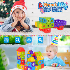 FUBAODA interlocking bricks support counting, sorting, and color recognition during play.