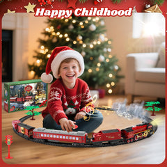FuBegi Christmas Train mini Christmas tree enhances festive scene setup