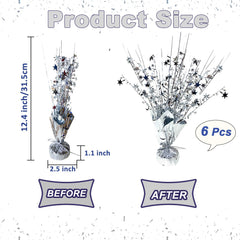 FUBININA unfoldable metal-wire centerpiece shapes easily for quick decorations.