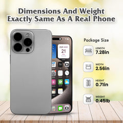 FufoneUS dummy phone side view showing slim, realistic profile.