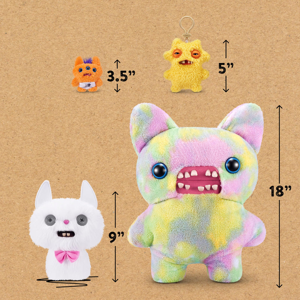 Fuggler Alley Cats collectible plush set, six characters for a quirky shelf.