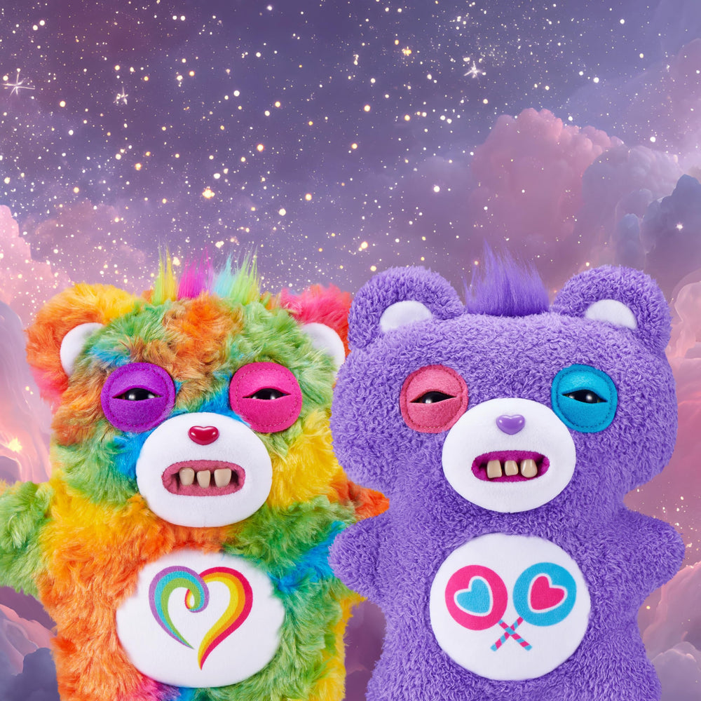 Fuggler Care Bears 9-inch collectible pack shot for display and gifting.