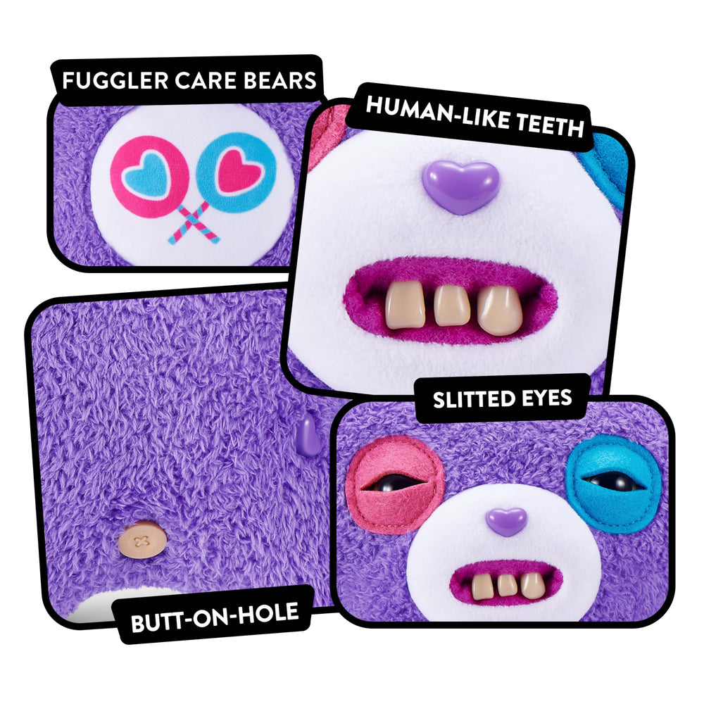 Fuggler Care Bears 9-inch cosplay-ready display for fans and collectors.