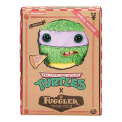 Fuggler Donatello plush with tag packaging, ideal gift presentation.