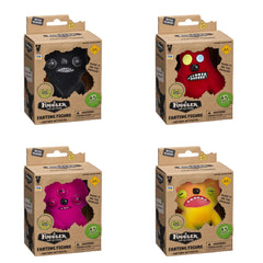 Fuggler farting figure front view, a quirky desk companion for playful pranks and smiles.