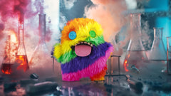 Fuggler Lab Misfits colorful plush for collecting and cozy snuggle play.