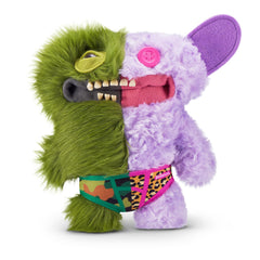 Fuggler Count Underoo Mcgoo and Grin in green and lilac ready for imaginative play.