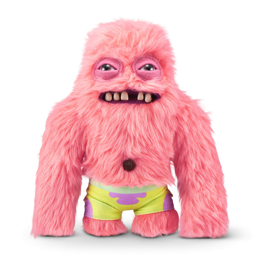 Fuggler SpongeBob Patrick 9-inch plush, front view, soft cuddle buddy for fans.