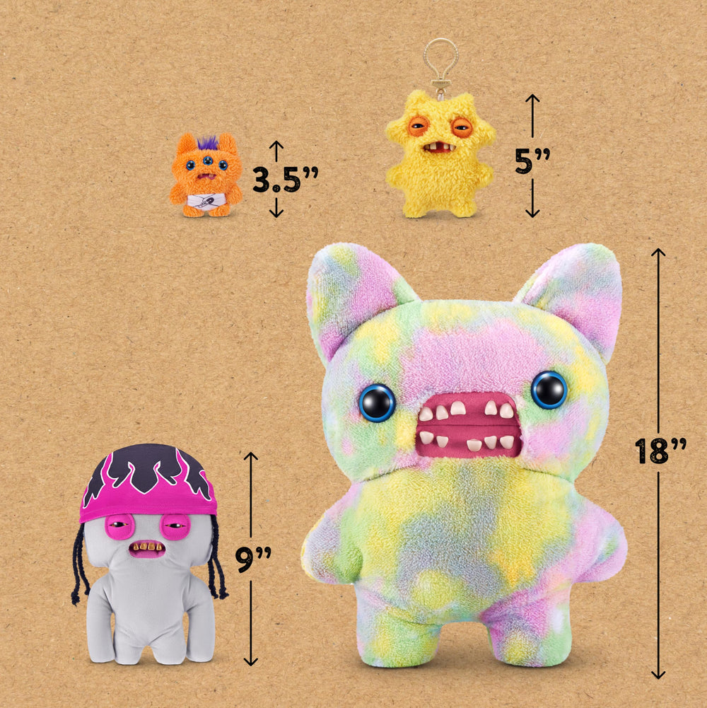Fuggler street-cred plush in action for bold, humorous storytelling.