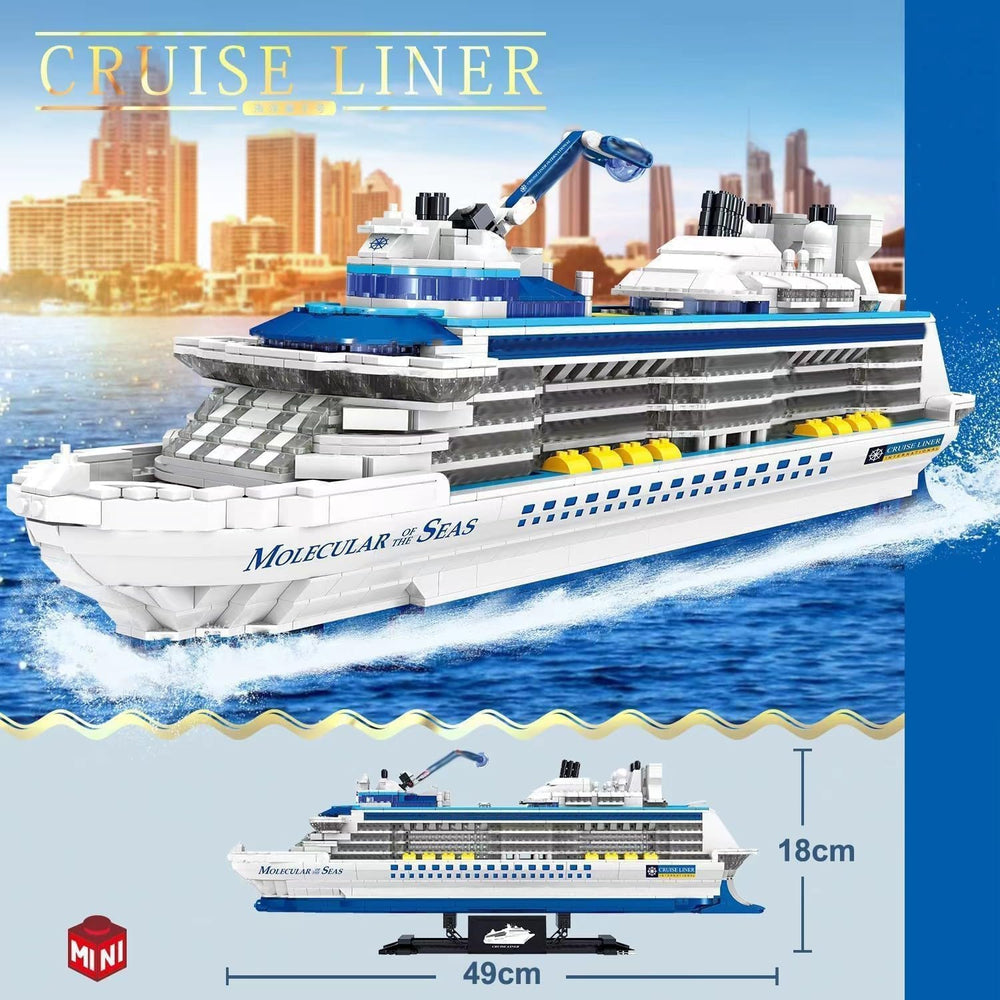 Fulholpe cruise ship model finished dimensions provide a display-worthy centerpiece.