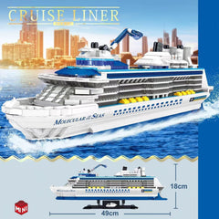 Fulholpe cruise ship model finished dimensions provide a display-worthy centerpiece.