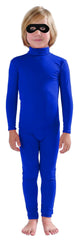 Full Bodysuit kids blue zentai unitard for dance performances