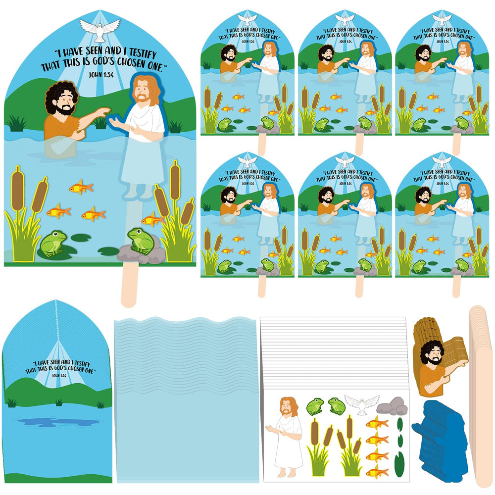 Fullhawl Jesus baptism craft assembly for engaging classroom activities.