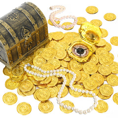 FULLIVE non-toxic plastic gold coin features durable gold plating