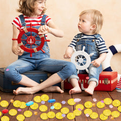 FULLIVE pirate coins hunt game props for treasure quests.