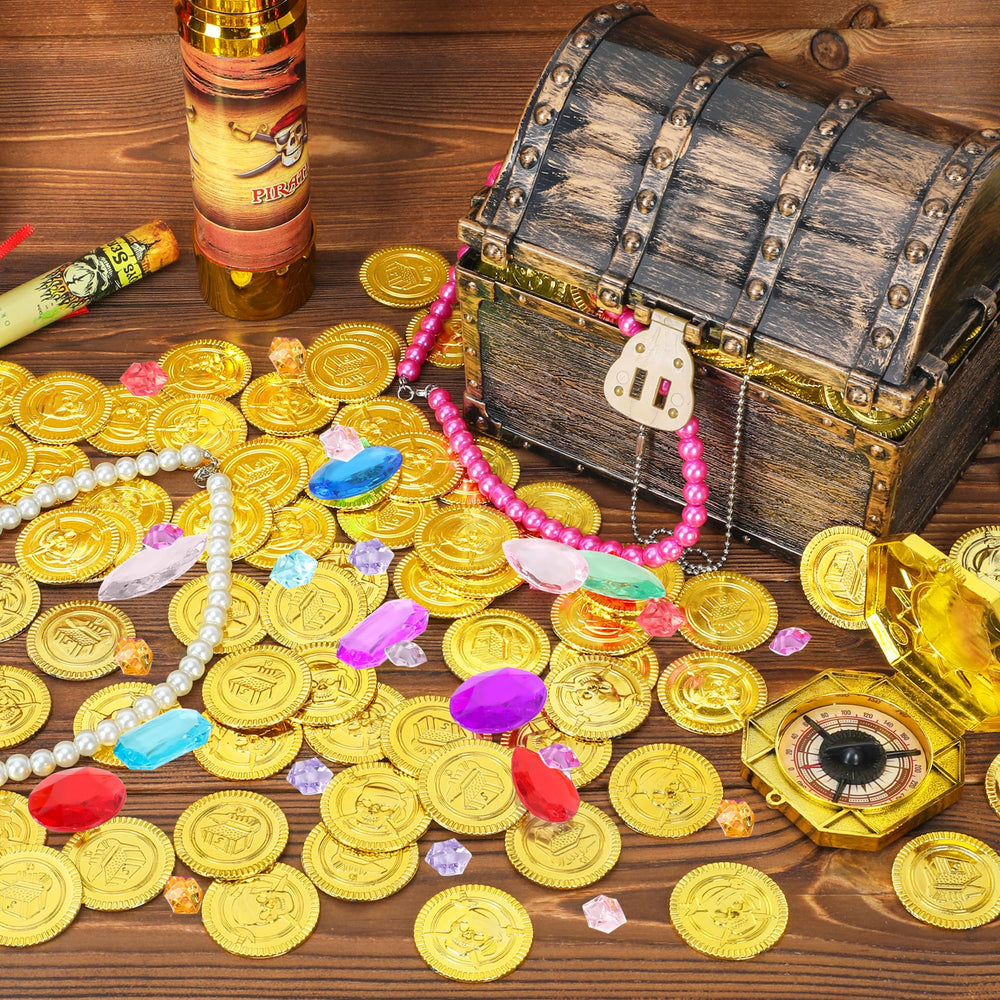 FULLIVE pirate coins treasure-chest emblem close-up for game rewards.