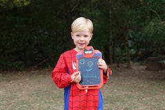 Fullware LCD Writing Tablet Spider Hero back view showcasing durable shell